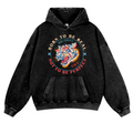 Tiger Vintage Washed Thick Cotton Hoodie