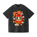 Daruma Vintage Wash Japanese Design T-Shirt