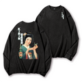 Kirin Beer Vintage Washed Cotton Back Art Long-sleeve T-shirt
