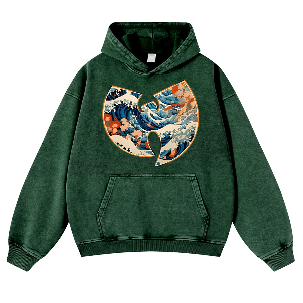 Vintage Washed Thick Cotton Hoodie
