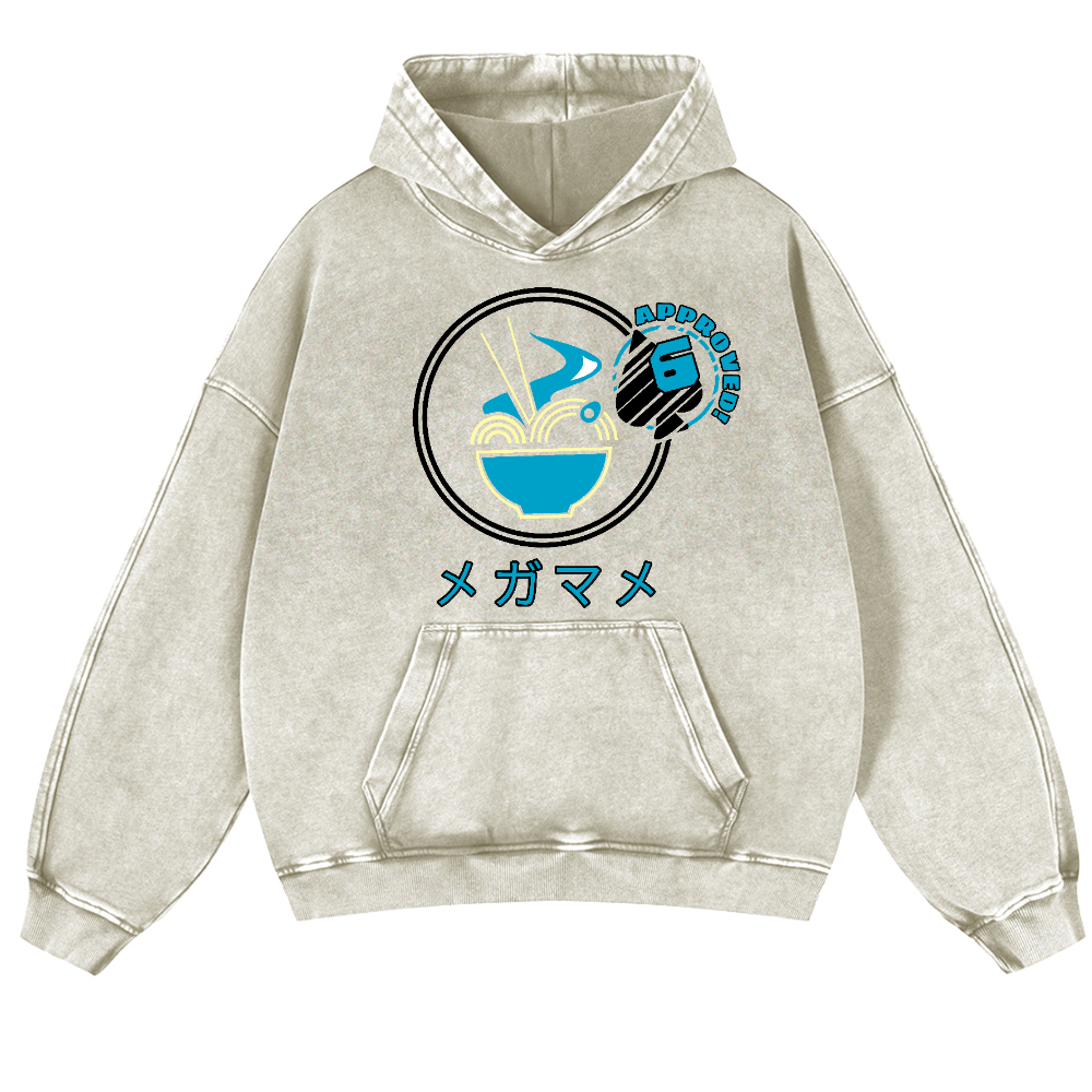 Ramen Vintage Washed Thick Cotton Hoodie