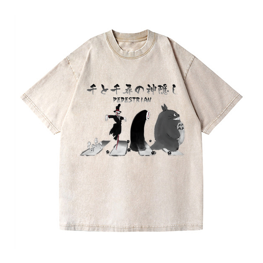 Ghibli Totoro No Face Kaonashi Vintage Wash Japanese Design T-Shirt