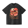 Dragon Ramen Vintage Wash Japanese Design T-Shirt