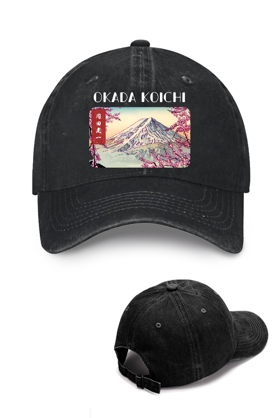 Okada Koichi Fuji Mount Vintage Cotton Cap