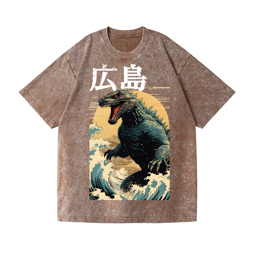 Hiroshima Kaiju Vintage Wash Japanese Design T-Shirt