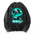Hatsune Miku Vintage Cotton Wash Long-sleeve T-shirt