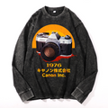 Canon Vintage Cotton Wash Crewneck Long-Sleeve T-Shirt
