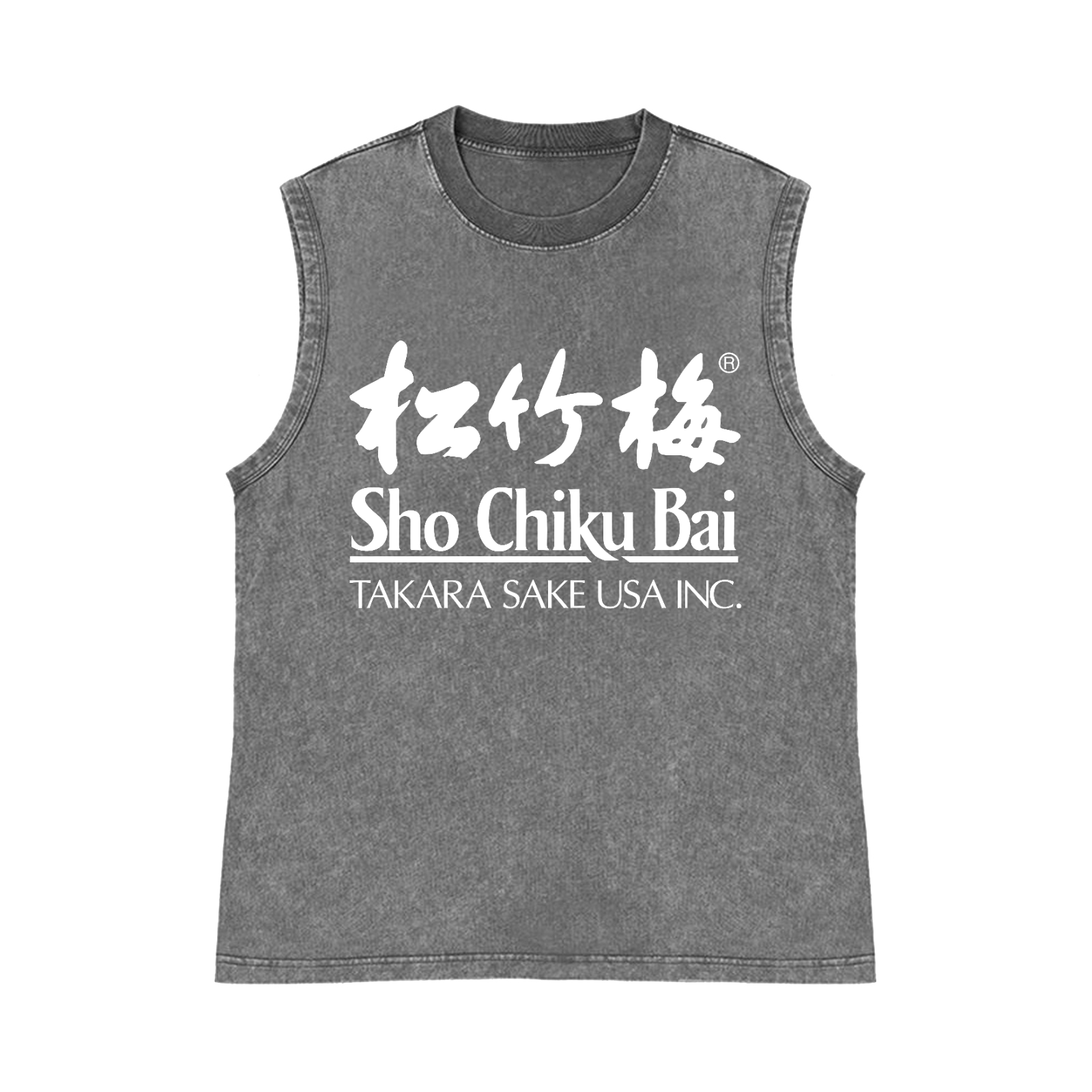 Sho Chiku Bai Pure Cotton Wash-Dyed Sleeveless Tank Top