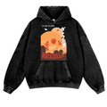 Duck Kaiju Vintage Washed Thick Cotton Hoodie