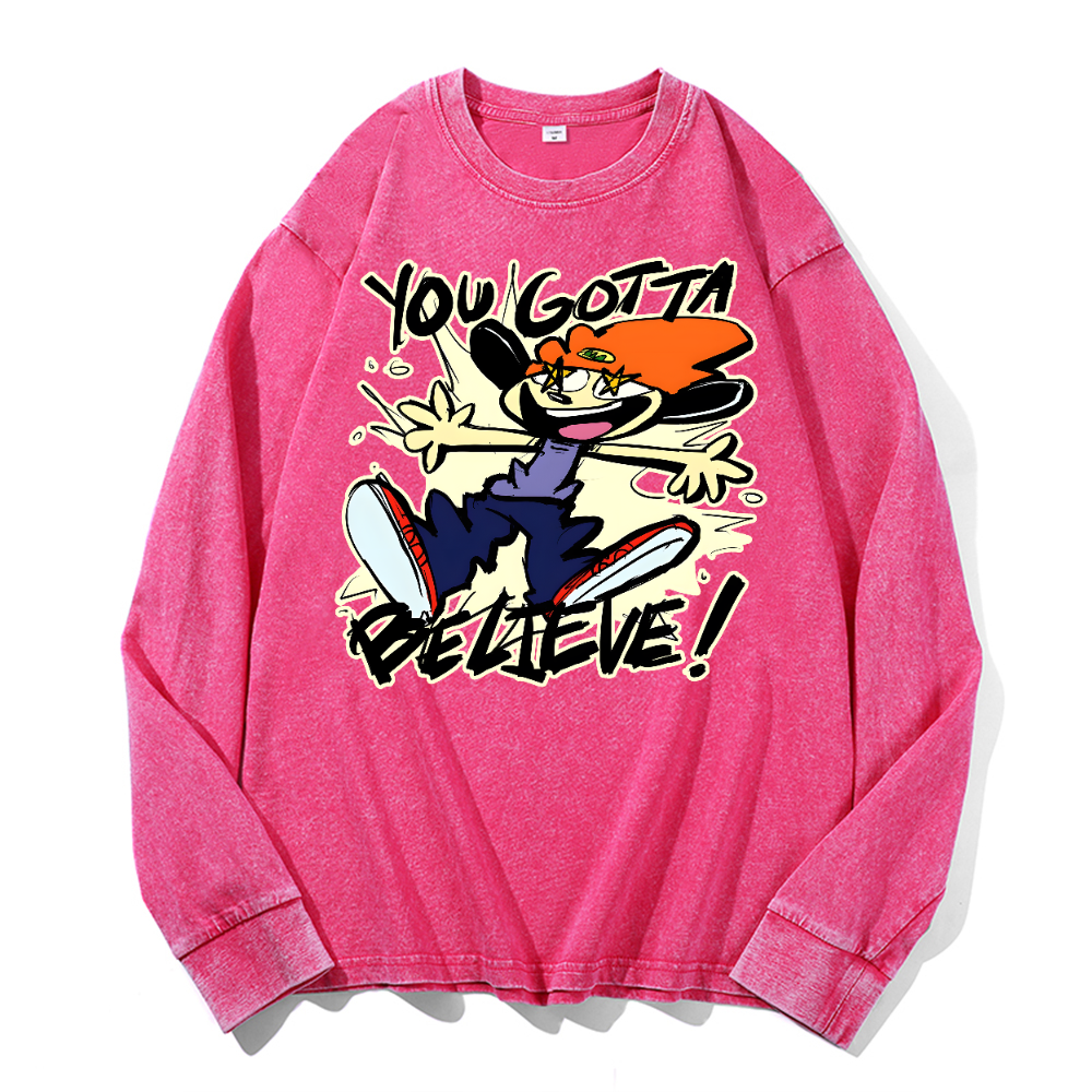 PaRappa the Rapper Vintage Cotton Wash Long-sleeve T-shirt