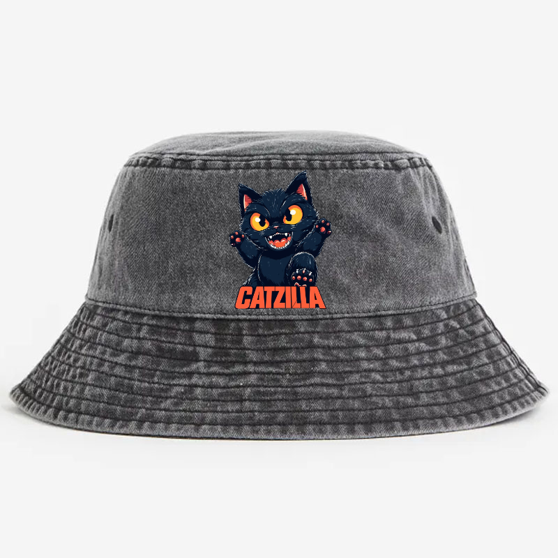 Catzilla Vintage 100% Cotton Bucket Hat