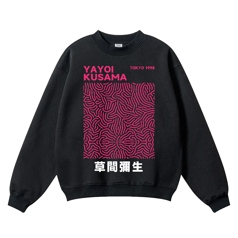 Yayoi Kusama Vintage Cotton Blend Crewneck Sweatshirt