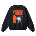 Koinobori Cat Vintage Cotton Blend Crewneck Sweatshirt