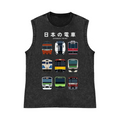 Japan Trains Pure Cotton Wash-Dyed Sleeveless Tank Top