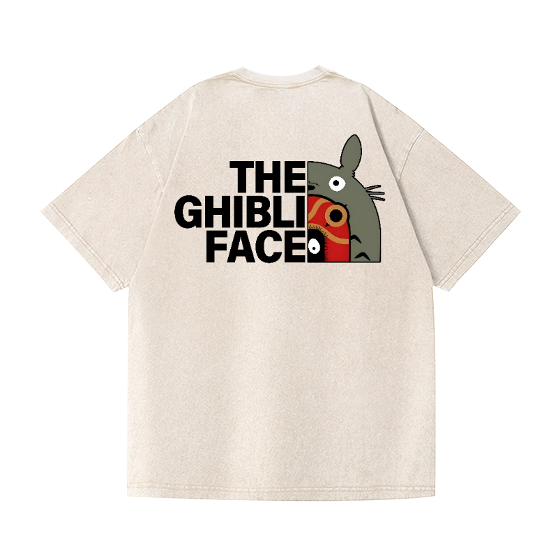 Ghibli Totoro Vintage Wash Japanese Design Back Art T-Shirt