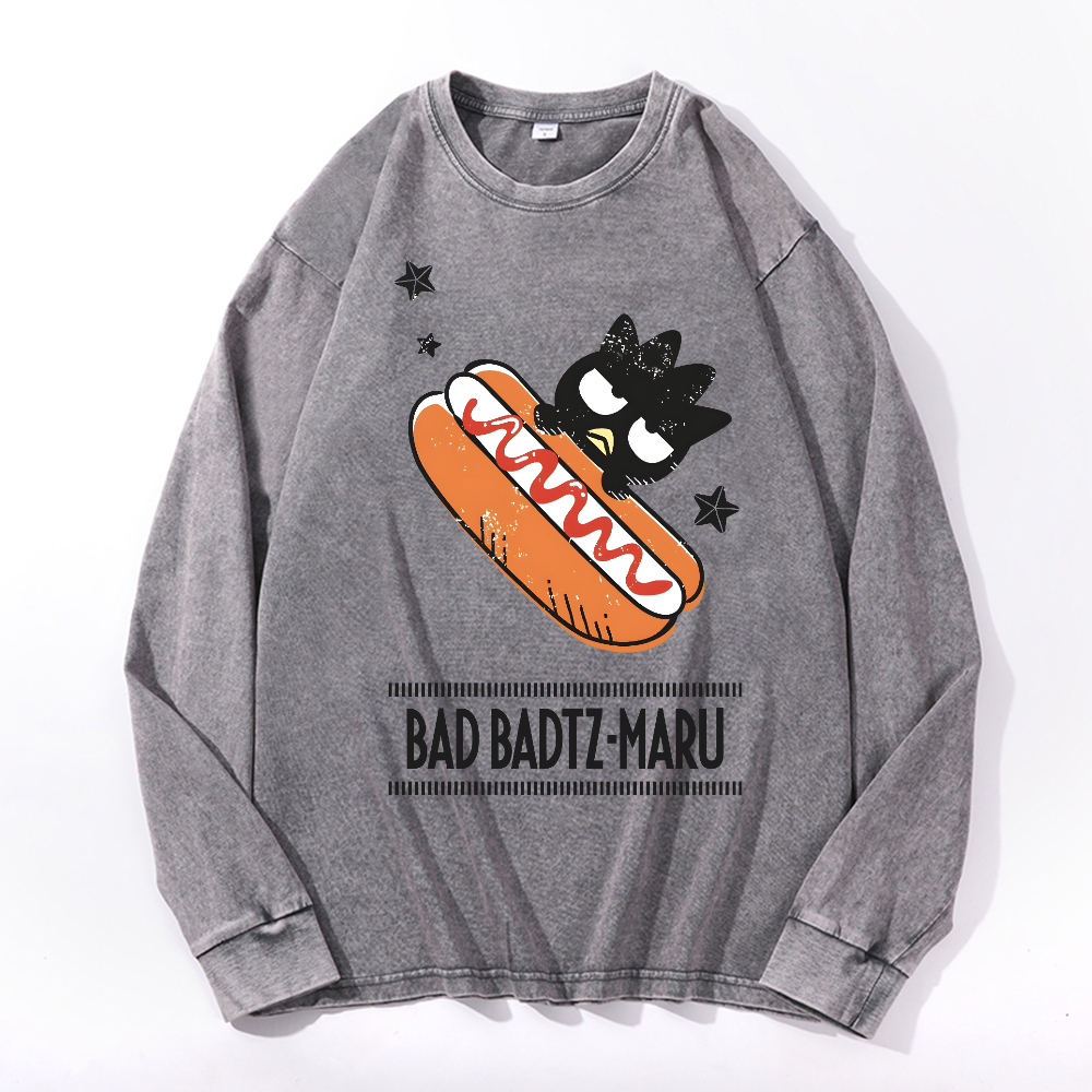Bad Badtz-Maru Vintage Cotton Wash Long-sleeve T-shirt