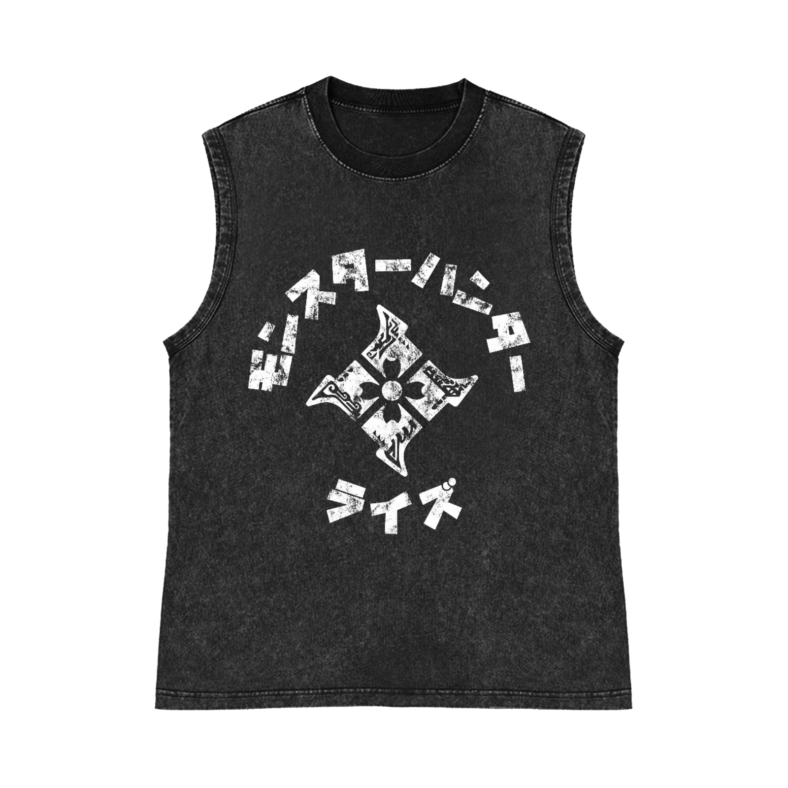 Pure Cotton Wash-Dyed Sleeveless Tank Top