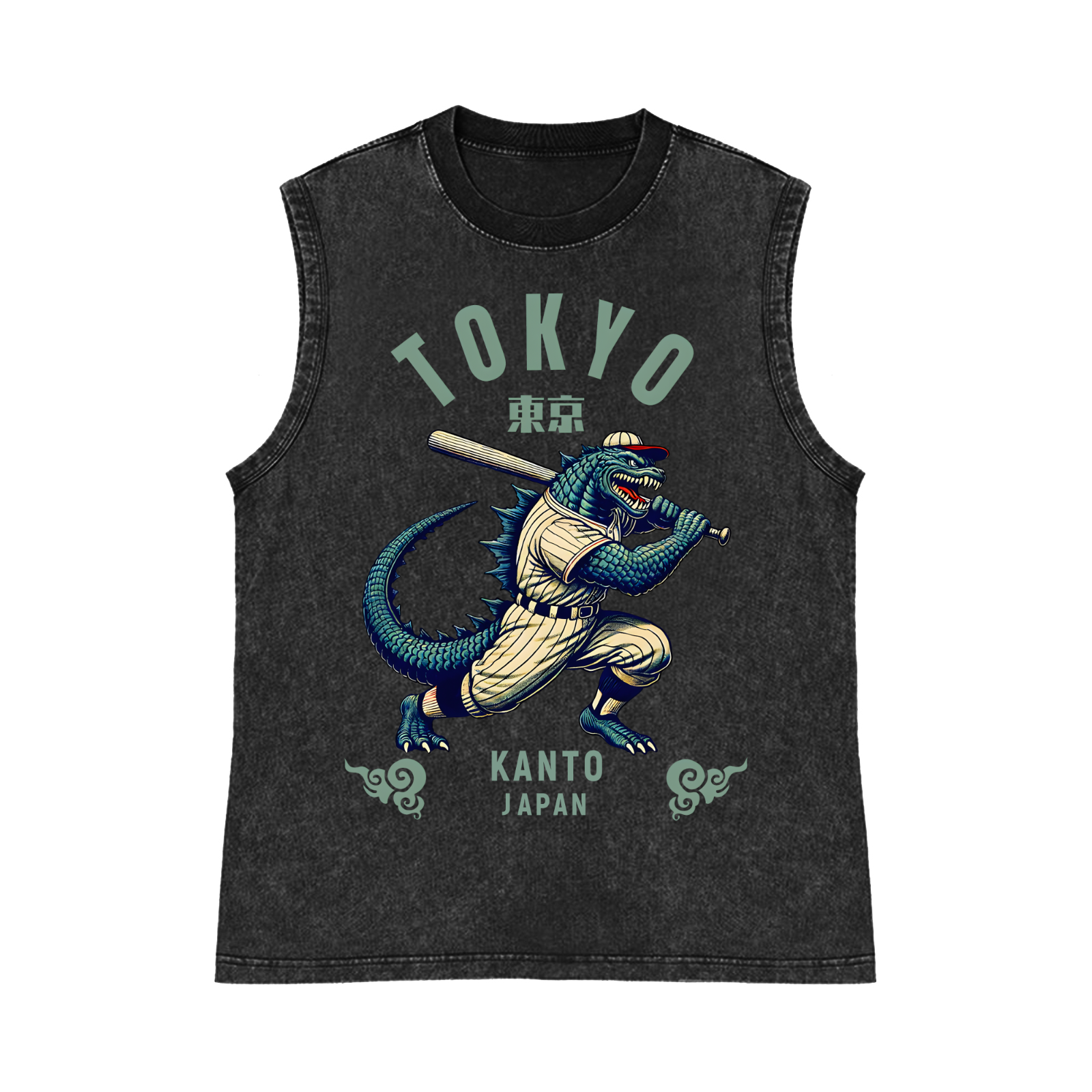 Tokyo Pure Cotton Wash-Dyed Sleeveless Tank Top