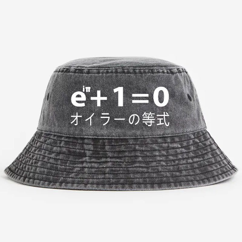 Euler's Identity Vintage 100% Cotton Bucket Hat