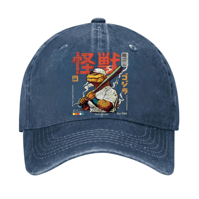 Kaiju Baseball Vintage Cotton Hat