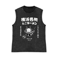 Yokohama Ramen Pure Cotton Wash-Dyed Sleeveless Tank Top