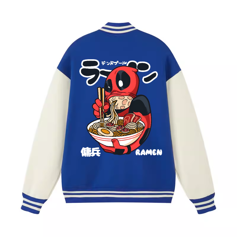Ramen Hero Vintage Cotton Varsity Jacket
