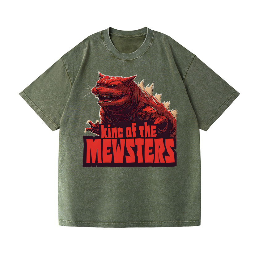 Catzilla Cat Kaiju Vintage Wash Japanese Design T-Shirt