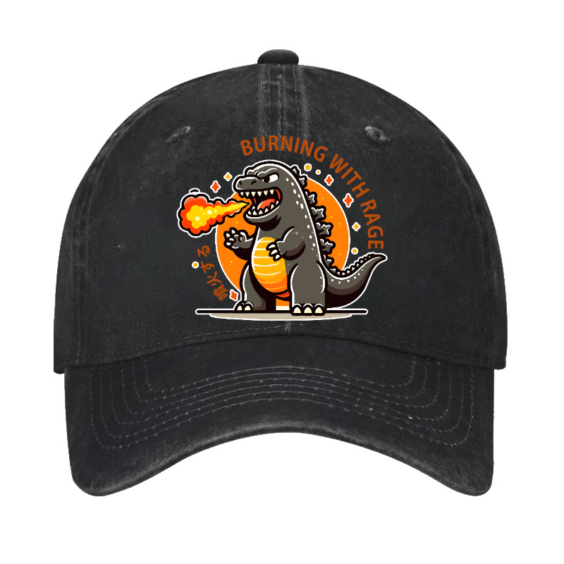 Burning Kaiju Vintage Cotton Cap