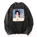 Aya Takano Vintage Cotton Wash Long-sleeve T-shirt