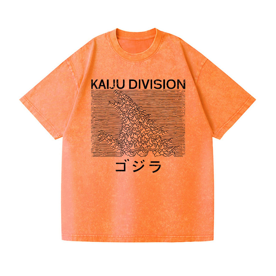 Kaiju Kaiju Monster Division Vintage Wash Japanese Design T-Shirt