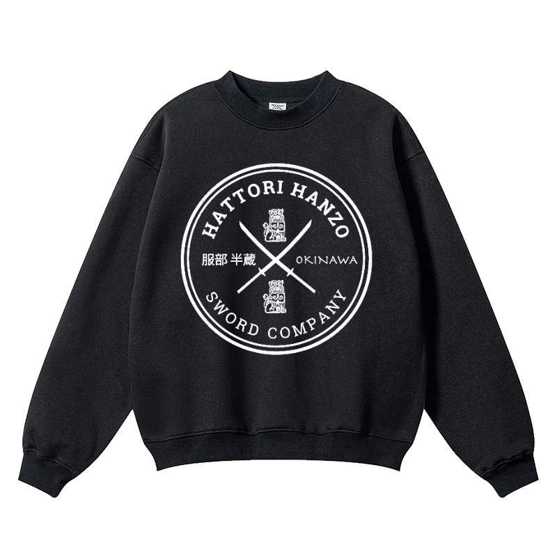 Hattori Hanzo Vintage Cotton Blend Crewneck Sweatshirt