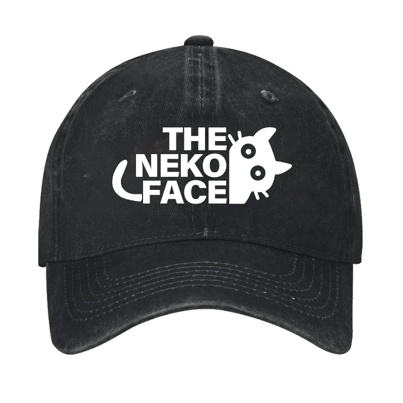The Neko Face Vintage Cotton Cap