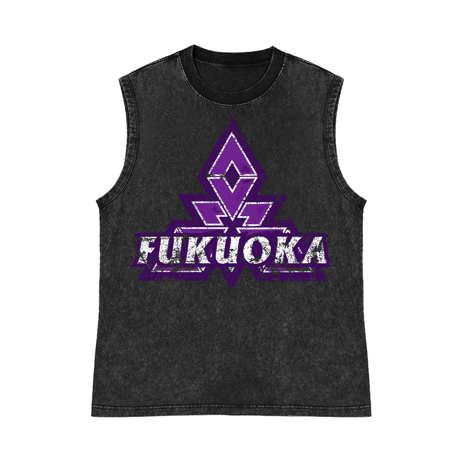 FUKUOKA Pure Cotton Wash-Dyed Sleeveless Tank Top