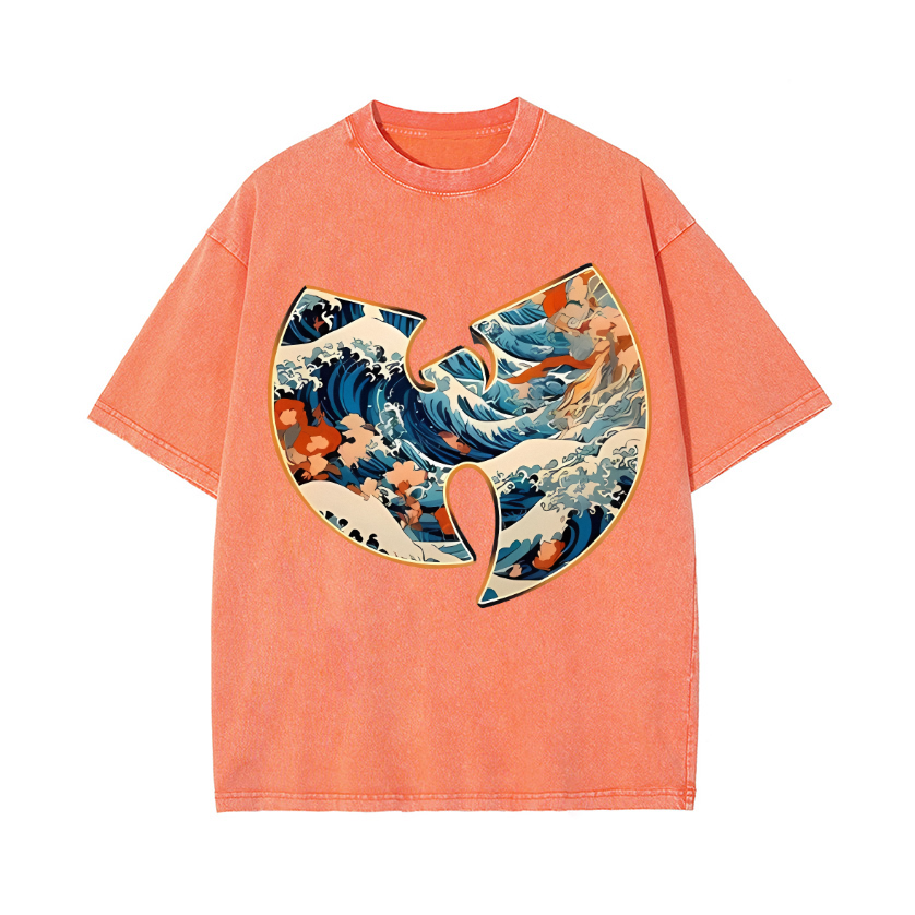 The Great Wave off Kanagawa Vintage Wash Japanese Design T-Shirt