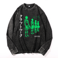 KRAFTWERK Vintage Cotton Wash Long-sleeve T-shirt
