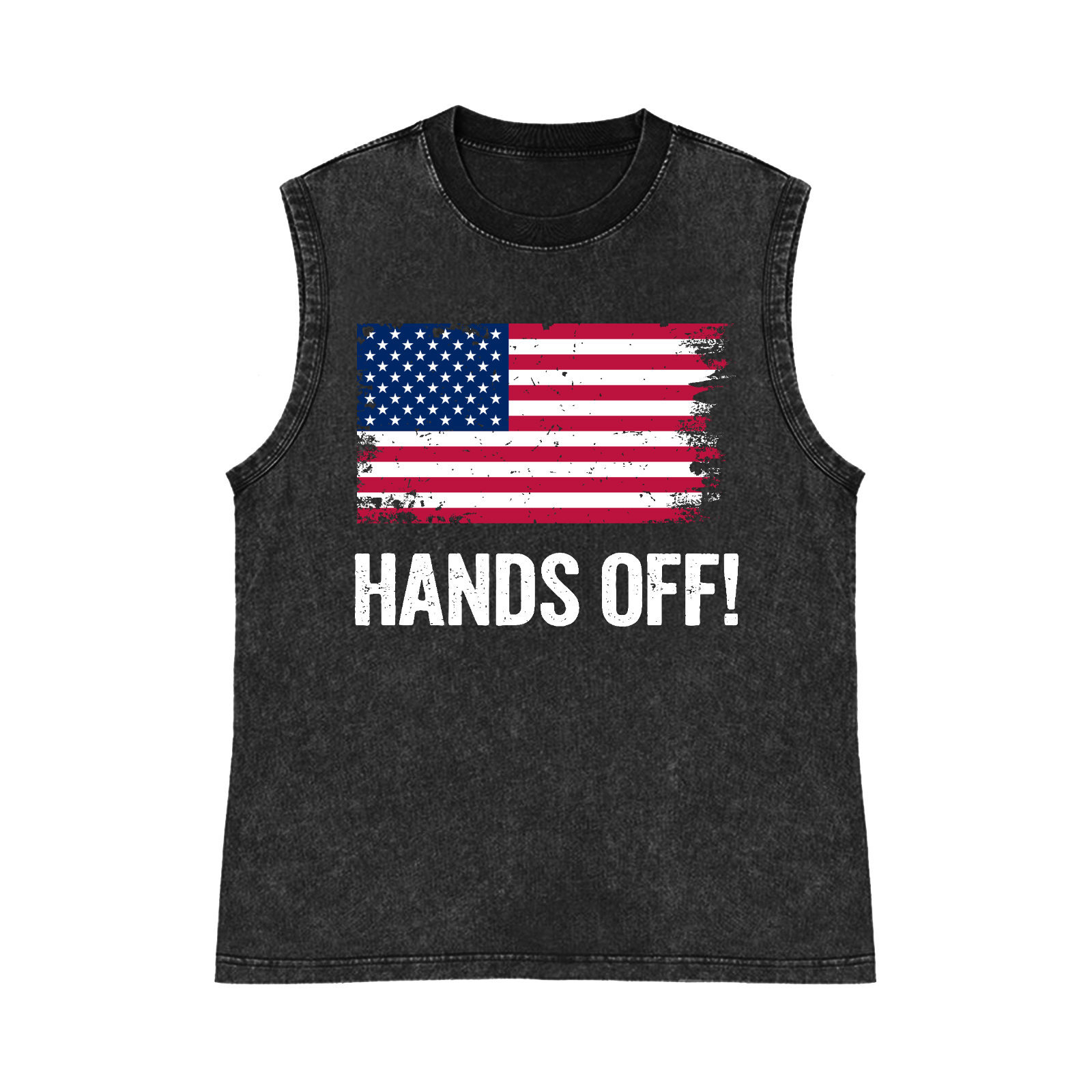 Hands Off Pure Cotton Wash-Dyed Sleeveless Tank Top
