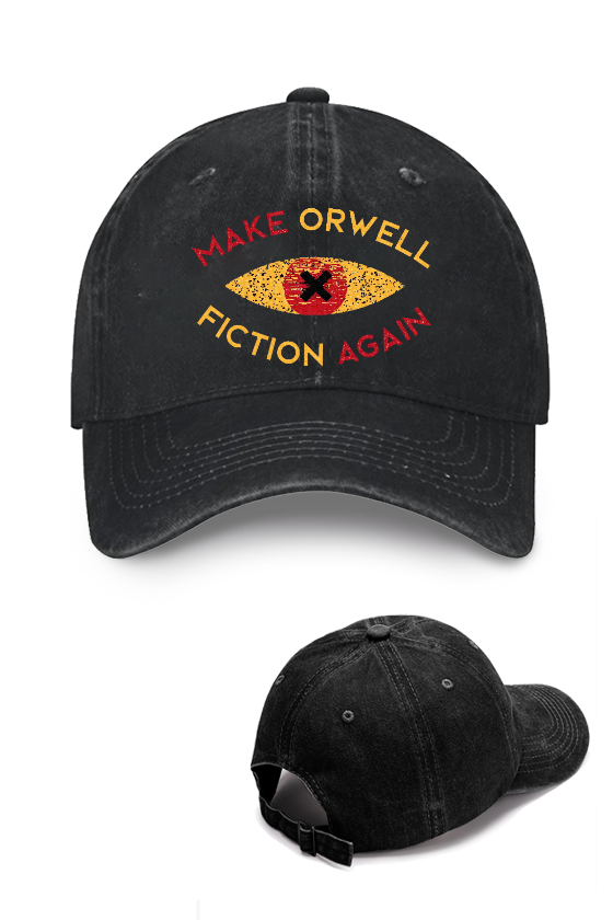Make Orwell Fiction Again Vintage Cotton Cap