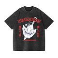 Mask Vintage Wash Japanese Design T-Shirt