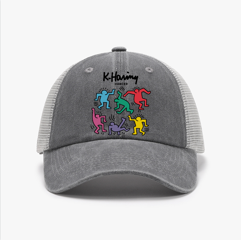 Kaith Haring Dancer Vintage Cotton Breathable Hat