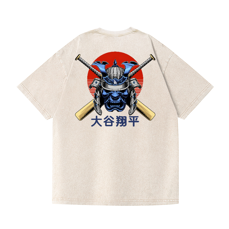 Dodgers Dream Ōtani Shōhei  Vintage Wash Japanese Design Back Art T-Shirt