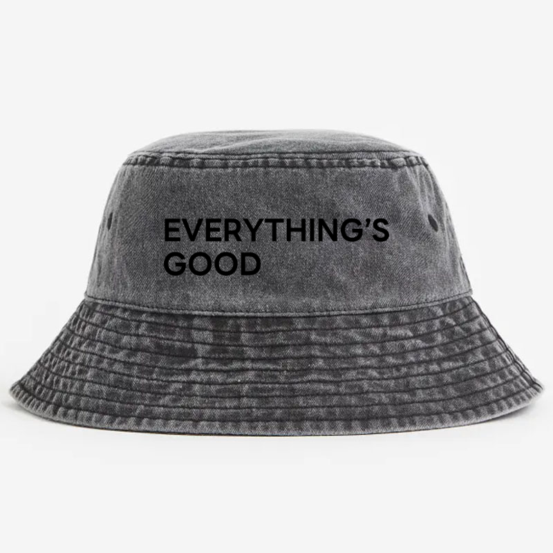 Everything's Good Vintage 100% Cotton Bucket Hat