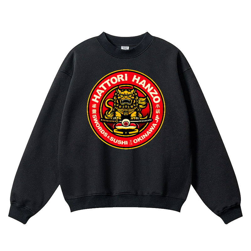 Hattori Hanzo Vintage Cotton Blend Crewneck Sweatshirt
