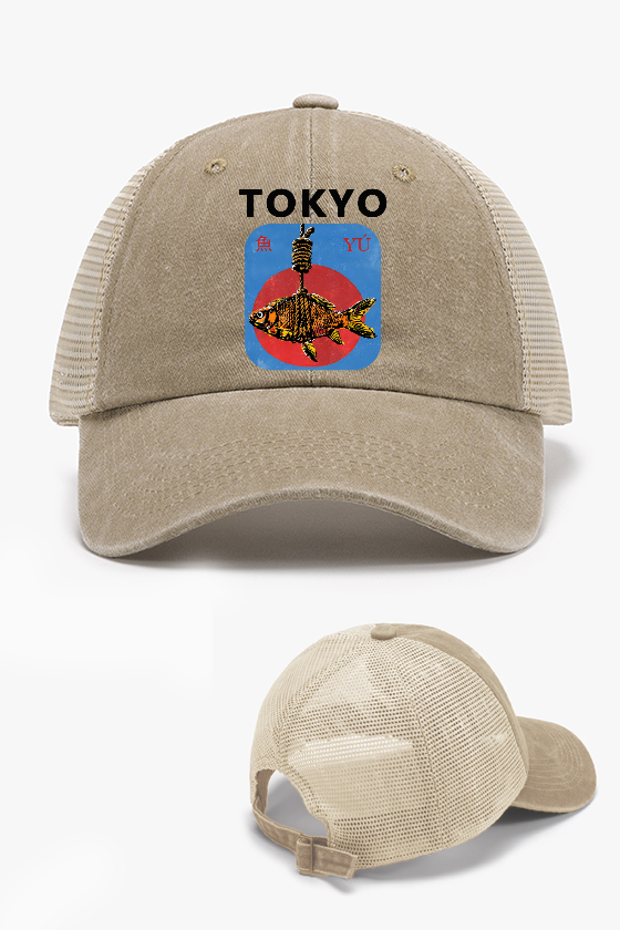 Tokyo Fish Vintage Cotton Breathable Hat