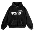 Ghibli Catbus Vintage Washed Thick Cotton Hoodie
