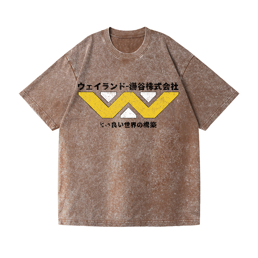 Weyland Yutani  Vintage Wash Japanese Design T-Shirt