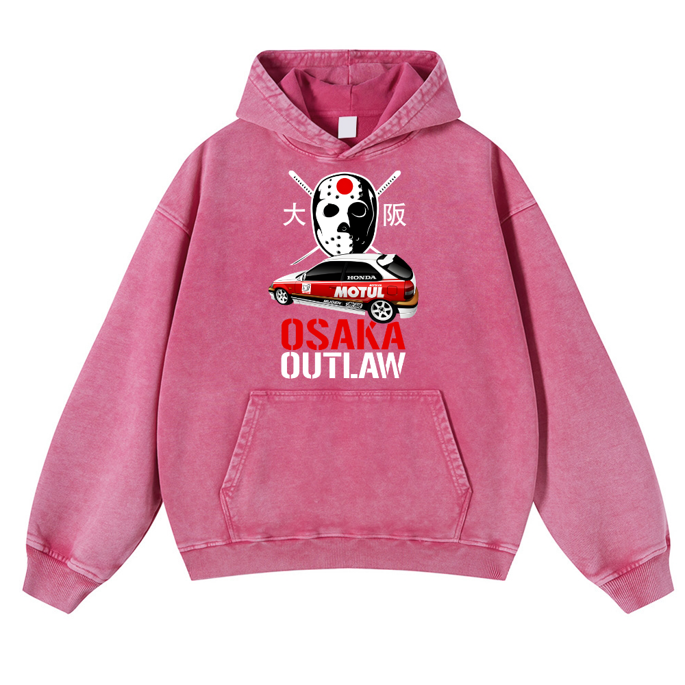 Osaka Outlaw Vintage Washed Thick Cotton Hoodie