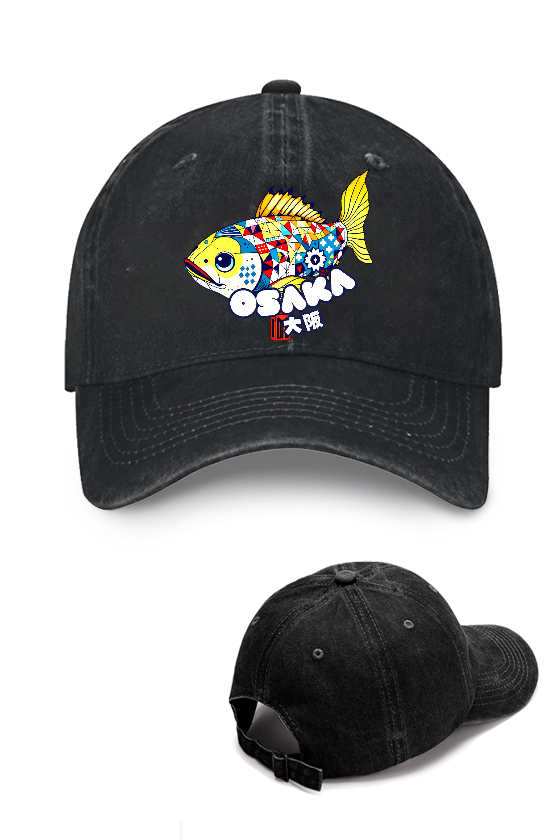 Osaka Fish Vintage Cotton Cap