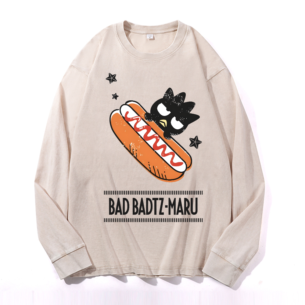 Bad Badtz-Maru Vintage Cotton Wash Long-sleeve T-shirt