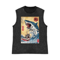 Shark UKiyoe Pure Cotton Wash-Dyed Sleeveless Tank Top
