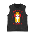 Hachiko Pure Cotton Wash-Dyed Sleeveless Tank Top